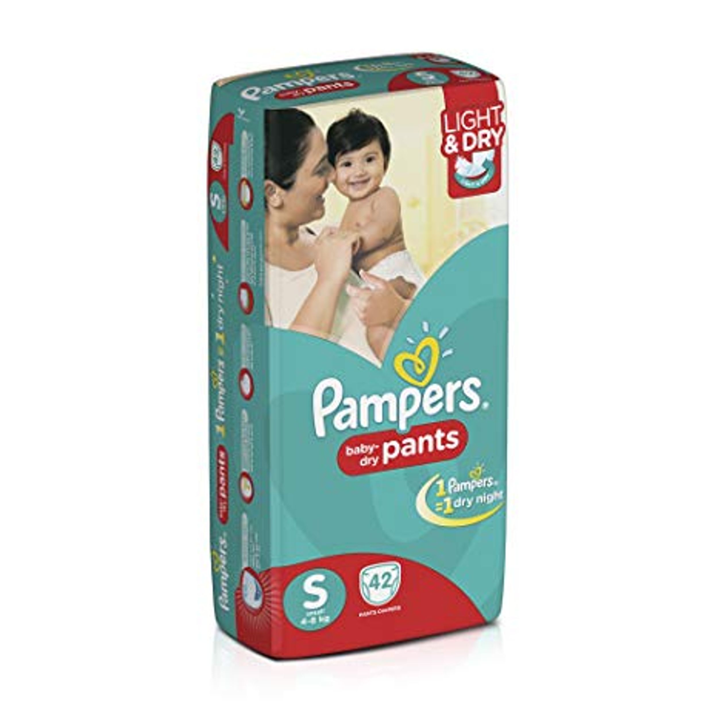 Buy Pampers All round Protection Pants Small size baby diapers S 68  Count Online at Best Prices in India  JioMart