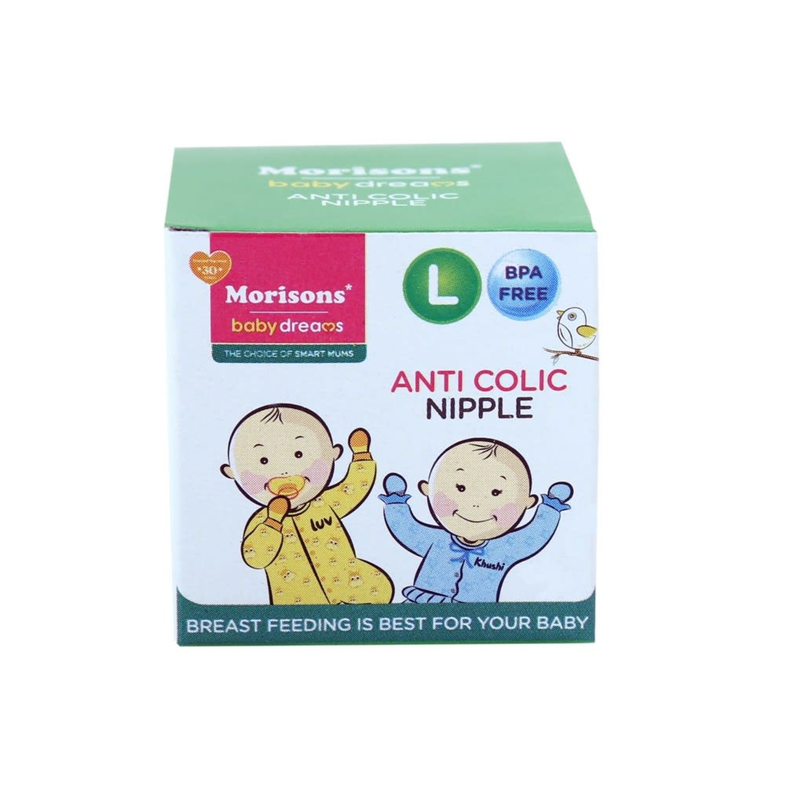 Morisons Baby Dreams Anti-Colic Nipple - Large