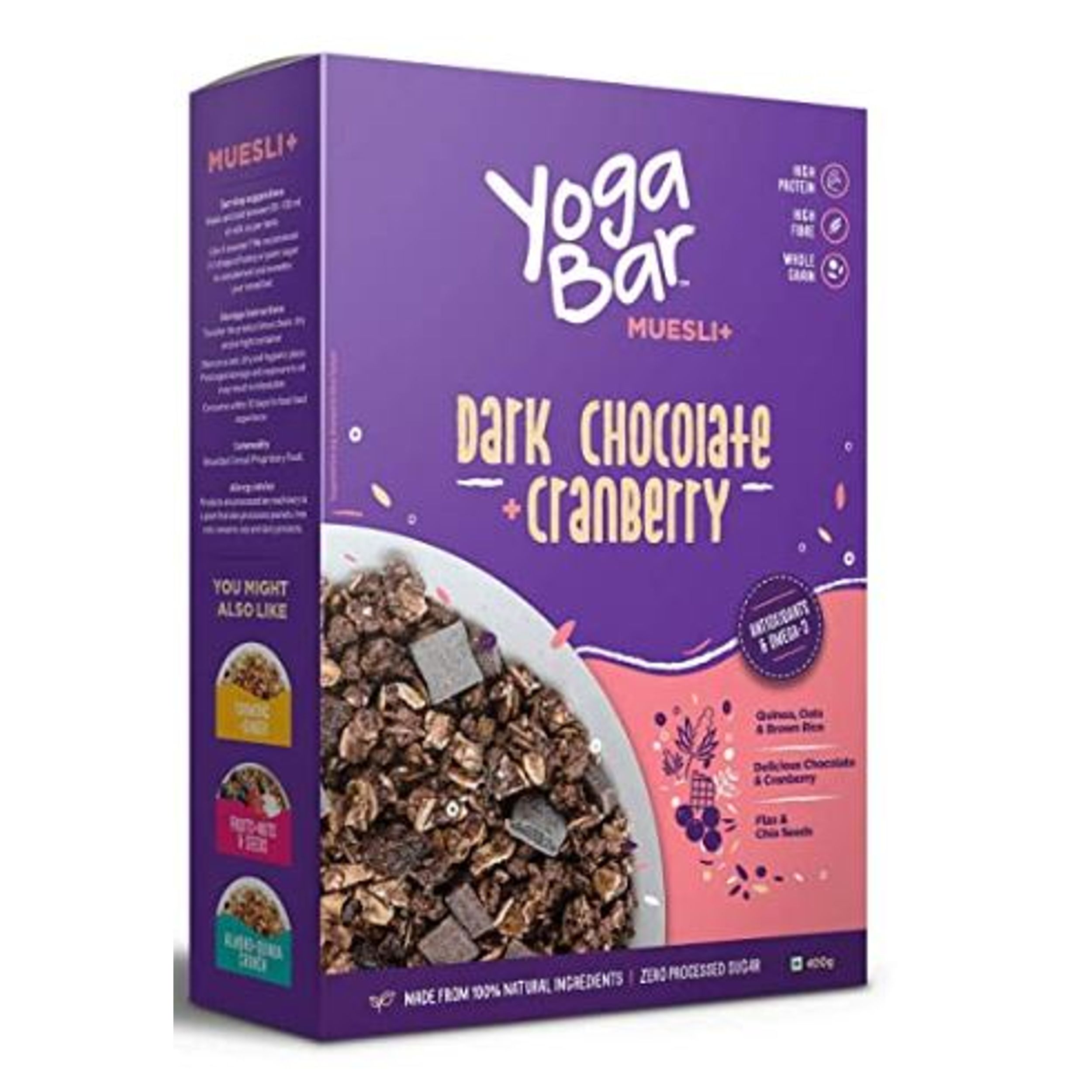 Yoga Bar Dark Chocolate + Cranberries Muesli