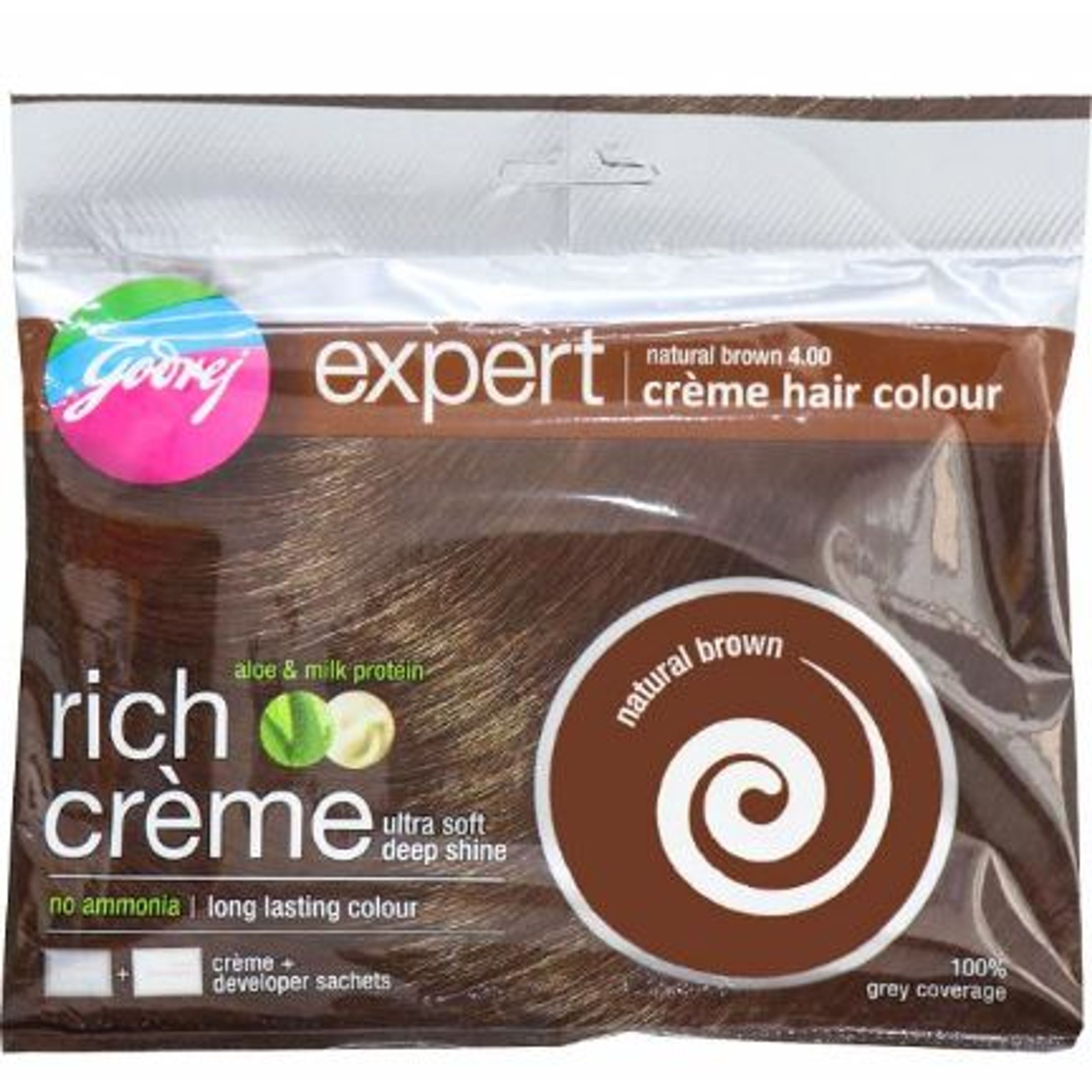 Godrej Expert Rich Creme Natural Brown 40 Hair Colour 1 Kit Price Uses  Side Effects Composition  Apollo Pharmacy