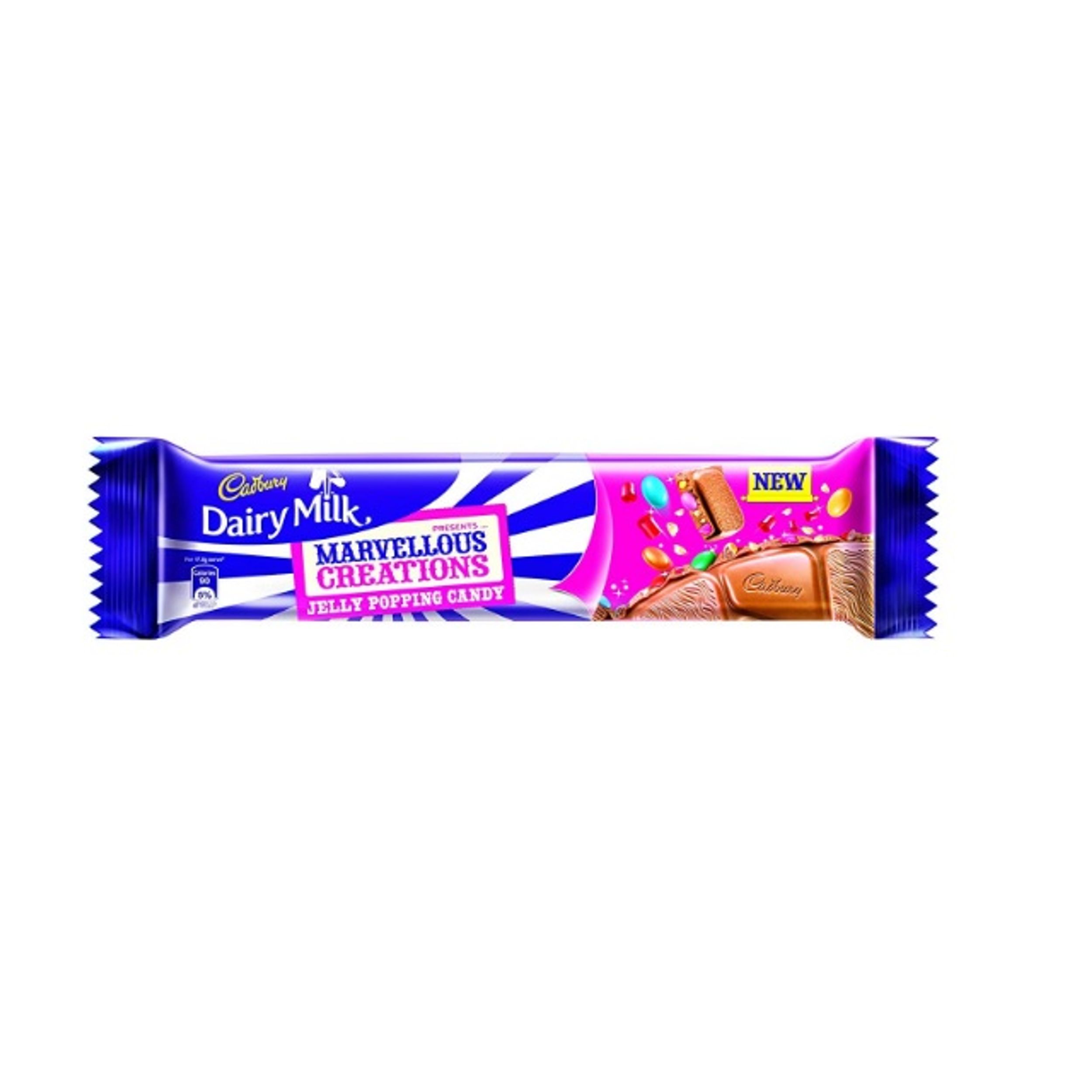 Cadbury Dairy Milk Marvellous Creations Jelly Popping Candy & Beanies milk  chocolate bar 50g