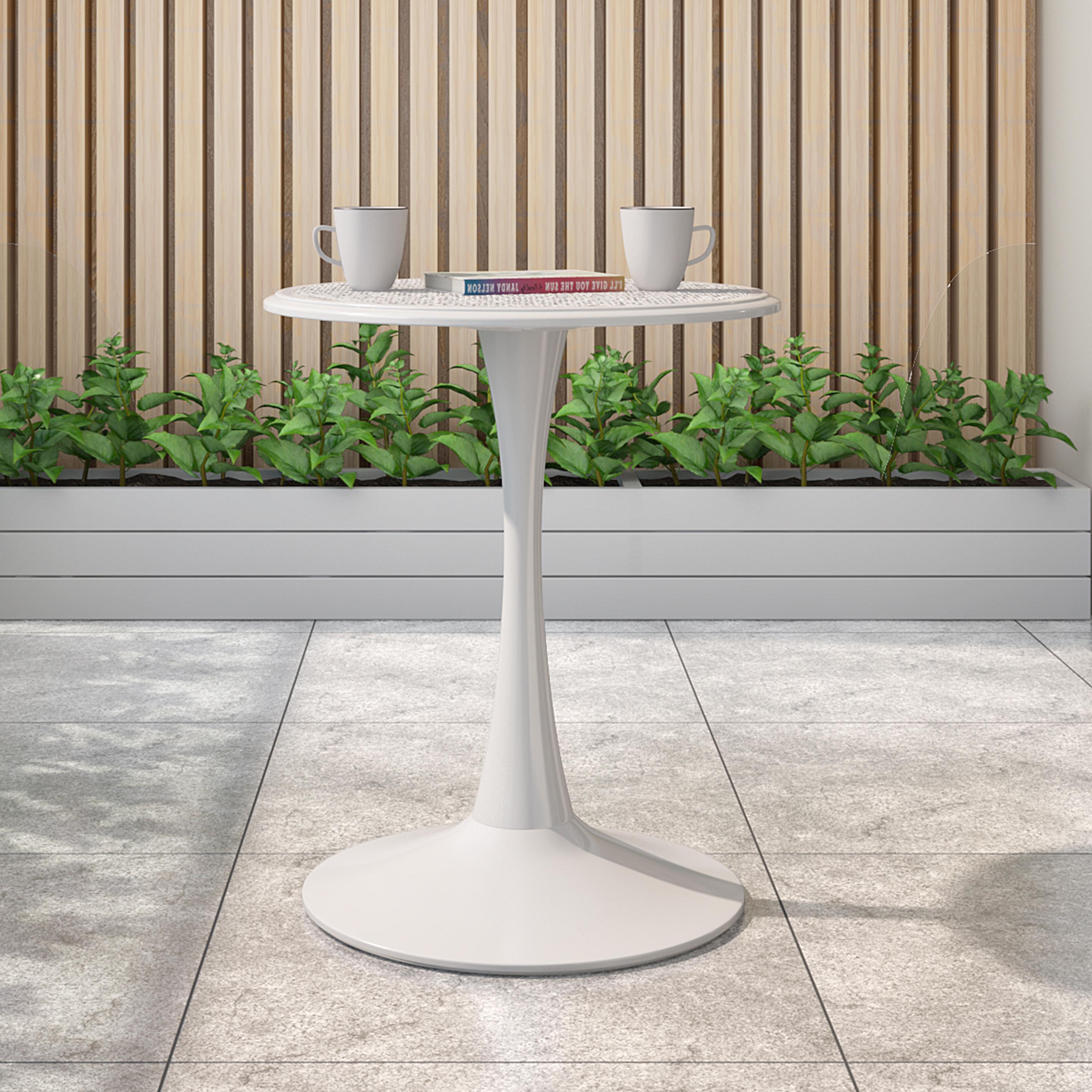 Buy Odett White Polypropylene Coffee & Center Table Online at Durian