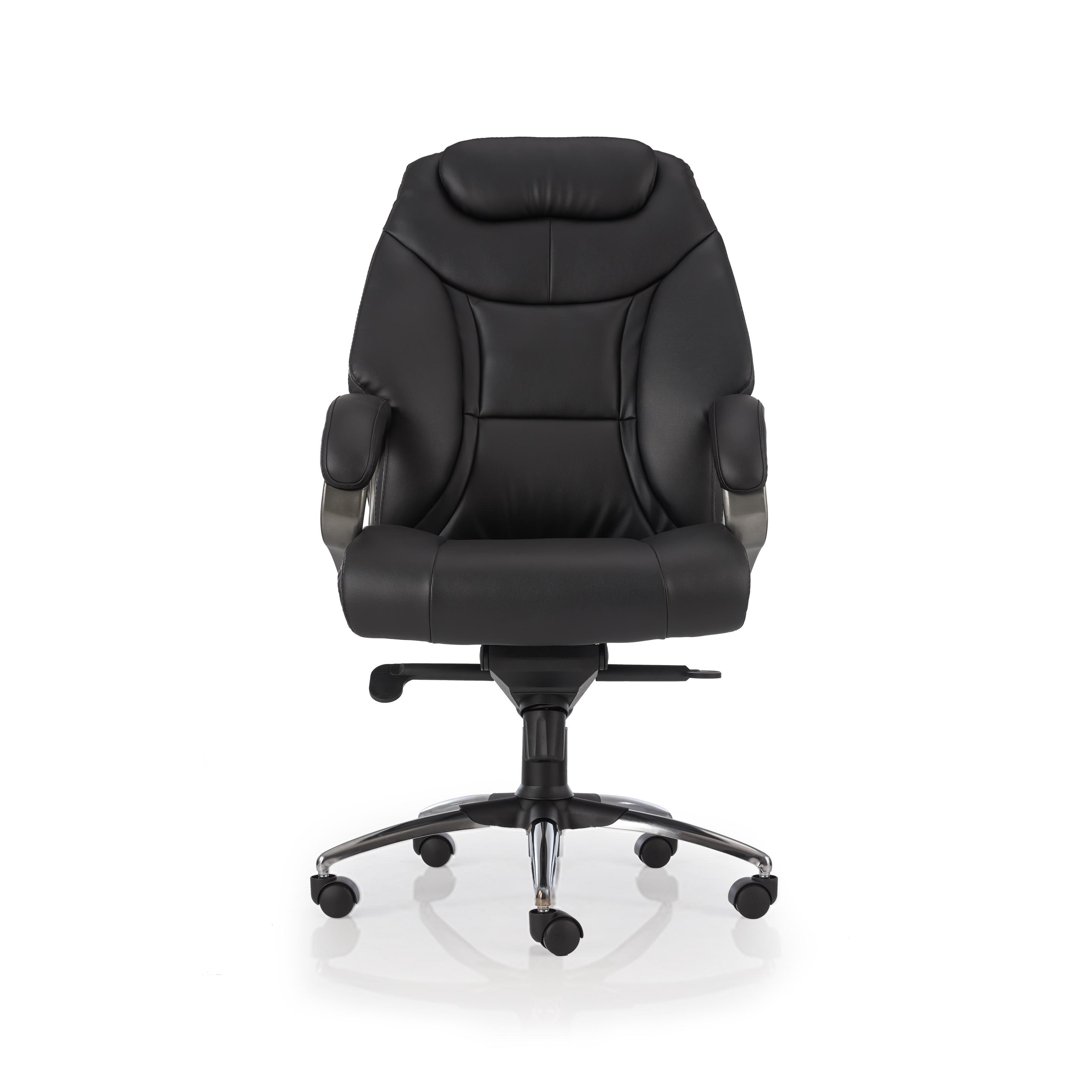 High Living Exclusive Black Leatherette High Back Office Chair