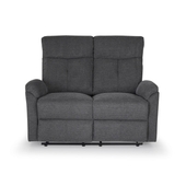 Jensen Tweed 2 Seater Manual Recliner in Dark Grey