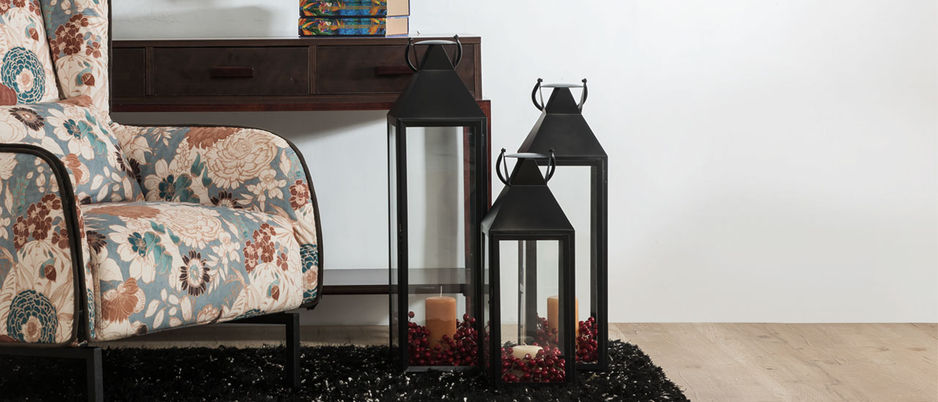 Buy Modena Black Candle Stand Set Of 3 Online At Durian