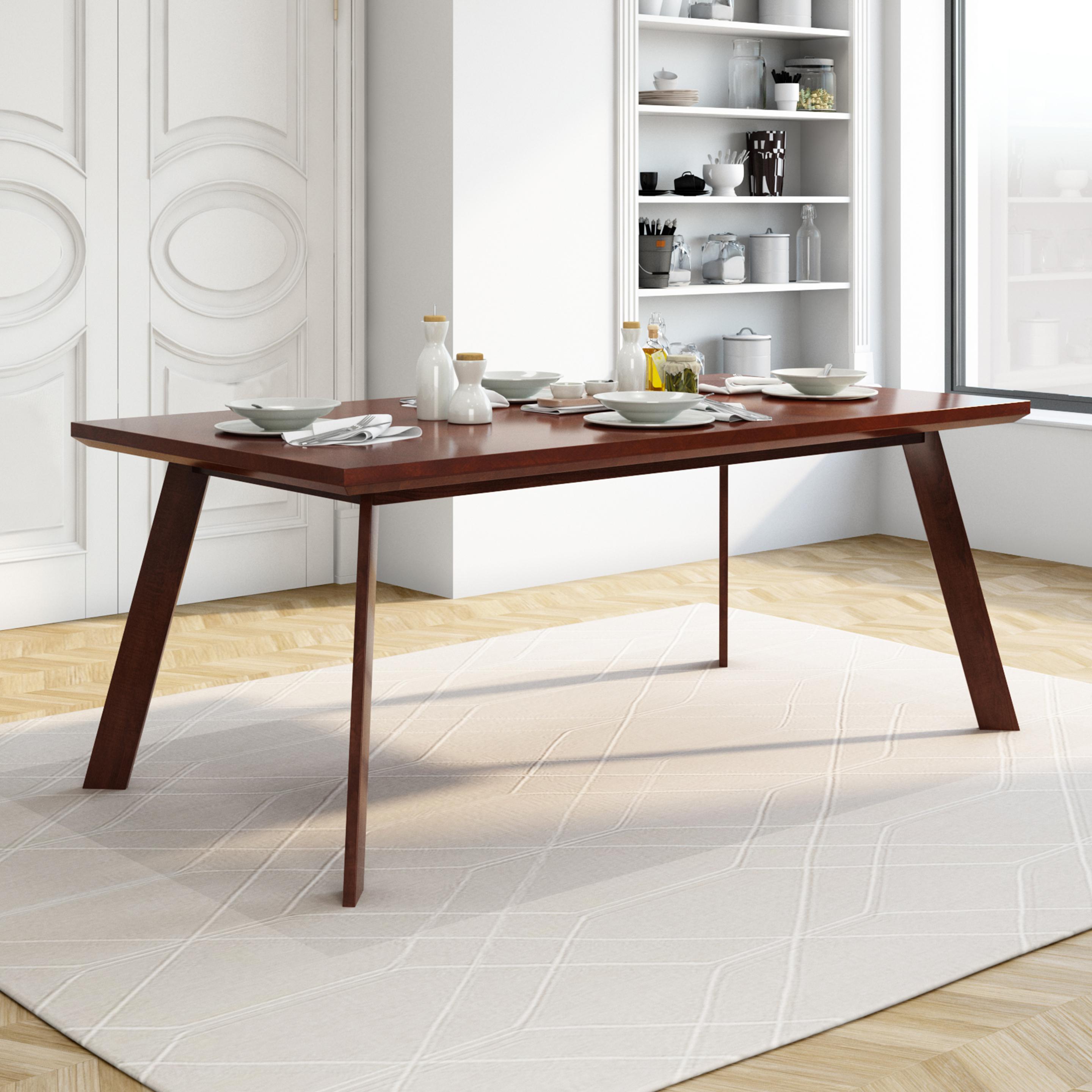 Buy Florence Brown - Dark Oak Solid Wood 6 Seater Dining Table - Durian