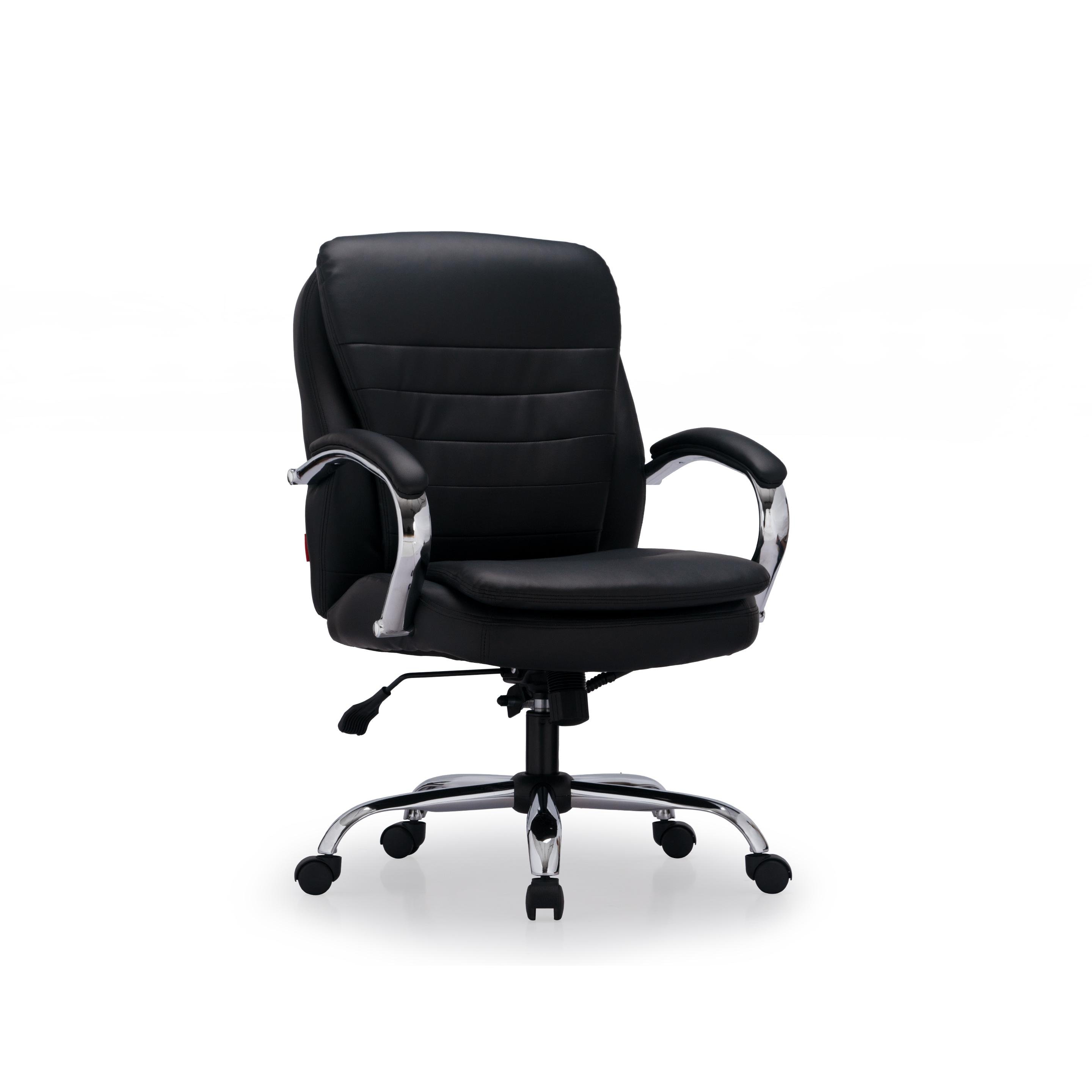 Buy Poise Black Leatherette Low Back Workspace Chair Online at Durian