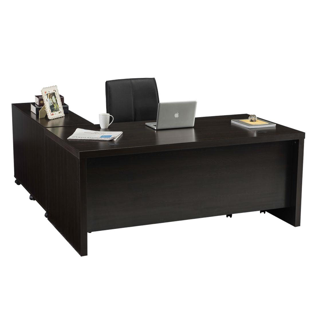 Buy DWS L-Shaped Brown Executive Office Desk Online At Durian