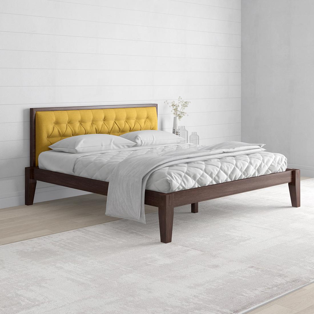 Buy York Solid Wood Queen Size Bed Online At Durian