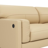 Leatherette 3 Seater Sofa