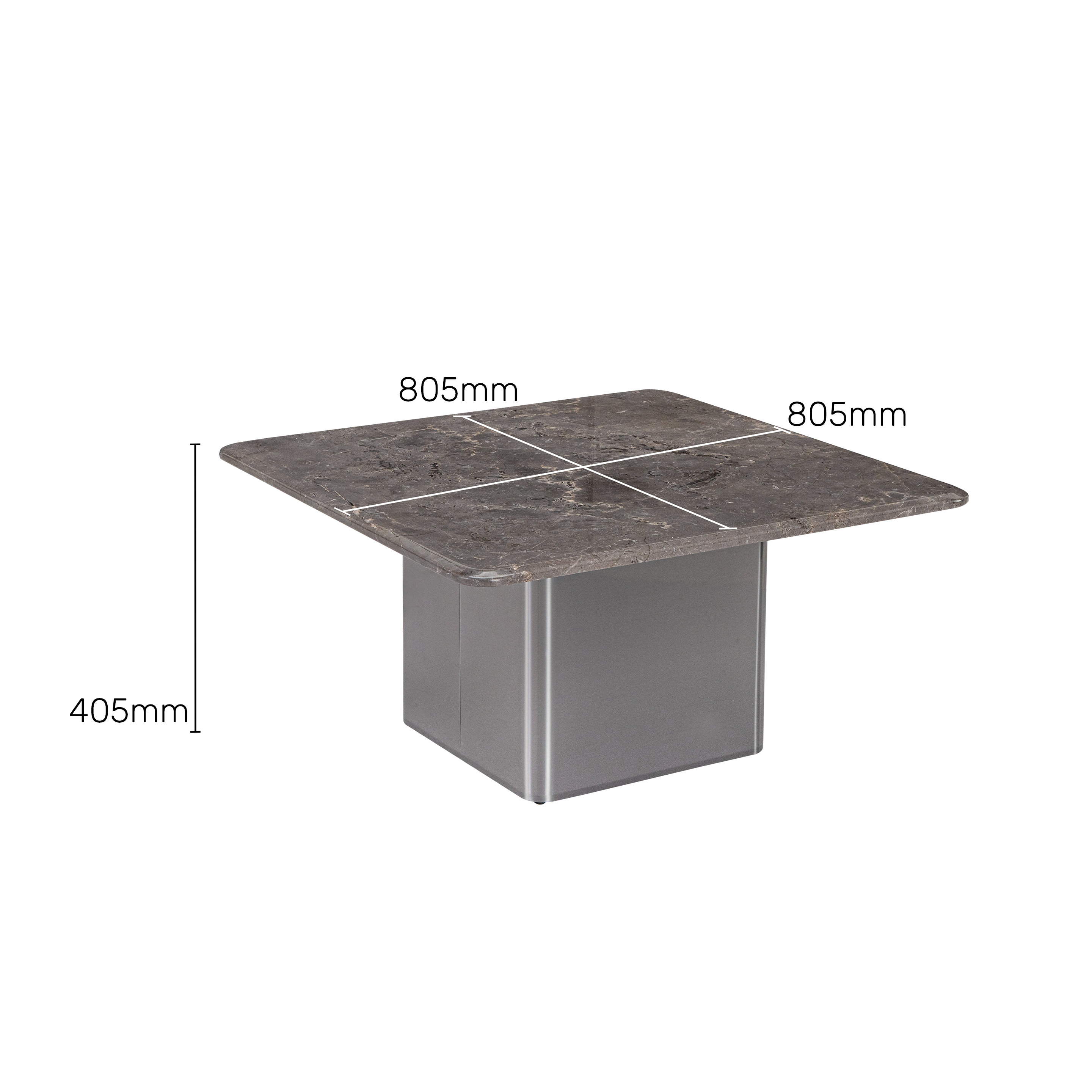 Buy Munich Grey Composite Marble Coffee & Center Table @ Durian