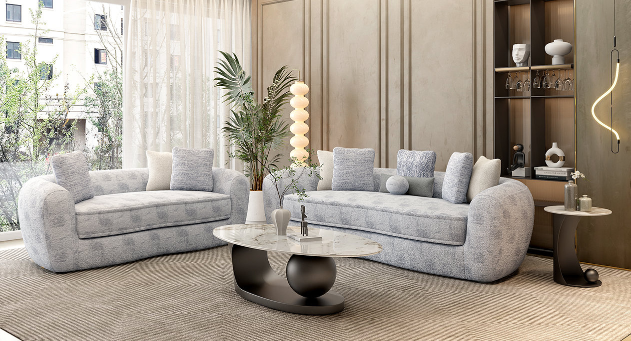 How to Decorate a Light Gray Curved Sofa: Stylish Tips Revealed