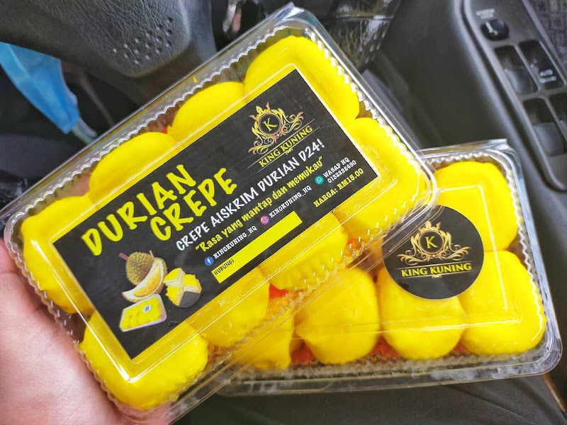 King Kuning : Shah Alam (Durian Crepe Aiskrim)