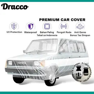 cover mobil toyota kijang transparan tebal waterproof bonus tas simpan