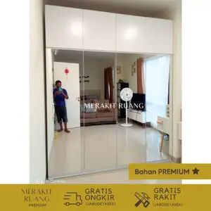 Lemari Swing Door + Kabinet Atas