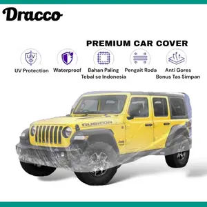 Sarung Mobil Jeep Rubicon Transparan Tebal Waterproof + Tas Simpan Premium