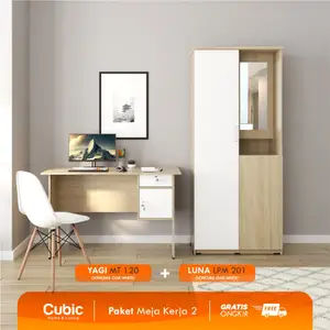 Cubic Set Furnitur Kamar Tidur / Paket Hemat Kamar Rapi 1 / LUNA LPM 201 + YAGI MT 120