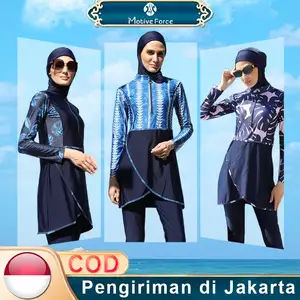 3 Pieces Plus Size Muslim Swimwear Swimsuit Swimming High Quality Bathing Suit Women
