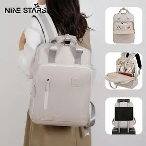 Nine stars tas laptop 16 inch tahan air tas ransel wanita kapasitas besar tas sekola pria
