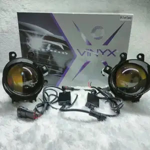 LAMPU FOGLAMP MOBIL ORIGINAL MERK  VINYX BILED FOGLAMP Q4 3 WARNA  ALL WHEATHER 3 INCHI BLUELENS FOGLAMP PROJECTOR HIGH LOW PNP TOYOTA HONDAa