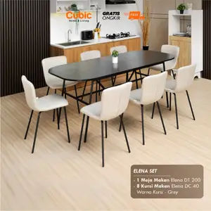 Cubic Meja Makan / Dining Table 2 Meter / ELENA DT 200