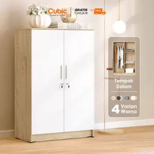Cubic Lemari Pakaian Anak Minimalis / Almari 2 Pintu - LUNA BL 121
