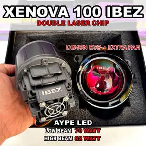 Foglamp BILED Projector IBEZ XENOVA 100 200 Laser Devil Rgb Fan System Xenova IBEZ Foglamp 3 inch Mobil