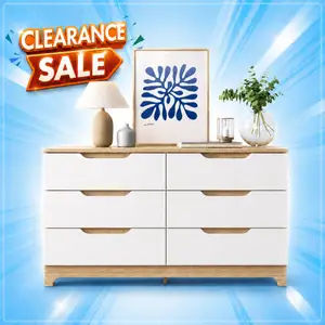 Cubic Lemari 6 Laci Susun Minimalis / Bufet / Kabinet Chest Drawer - LUNA CH 6B