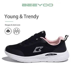 Beeyoo Sepatu Sneakers Wanita Trendy Sepatu Sekolah Cewek Sporty WL102