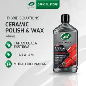 Turtle Wax - Hybrid Solutions Ceramic Polish & Wax 414 ml Pembersih Pengkilap Mobil Motor Helm Anti Jamur Waterspot