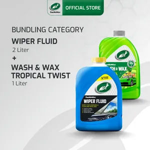 Turtle Wax Wiper Fluid + Wash & Wax Tropical Twist Air Wiper Mobil Cairan Pembersih Perawatan Sabun Kaca Mobil Refil Refill Windshield Windscreen Wifer Shampoo Sampo Sabun Cuci Mobil Motor Cairan Kental Busa Foam Wangi copy