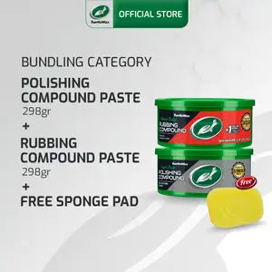 Turtle Wax BUNDLE Polishing Dan Rubbing Compound Pasta Free Spons bebas baret