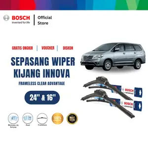Bosch Sepasang Wiper Mobil Toyota Kijang Innova Frameless Clear Advantage 24 dan 16 Inci