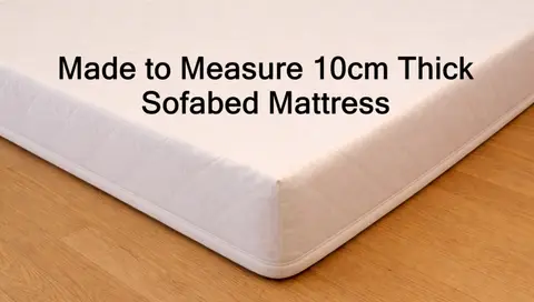 Made to Measure, 10cm Thick Foam Sofa Bed Mattress