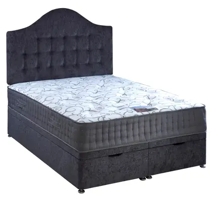2ft6 Small Single pocket sprung with visco elastic memory foam, reflex foam Divan Set thumbnail 2