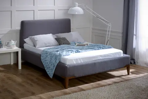 Andro 4ft6 Double Grey Upholstered Bed Frame