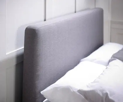 Andro 4ft6 Double Grey Upholstered Bed Frame thumbnail 2