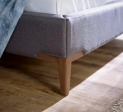 Andro 4ft6 Double Grey Upholstered Bed Frame thumbnail 3