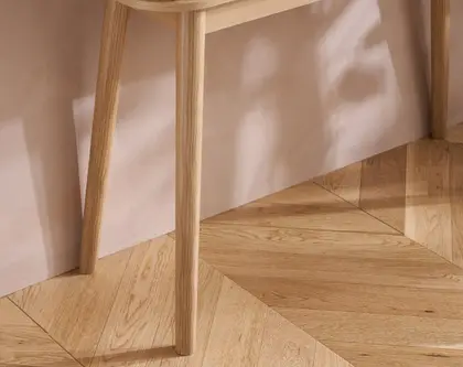 Axel Oak finish Console Table thumbnail 6