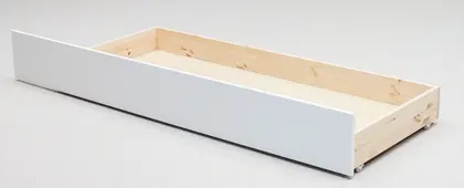 4ft6 White Multi Storage Wooden Bed Frame with optional Under bed storage drawer thumbnail 4
