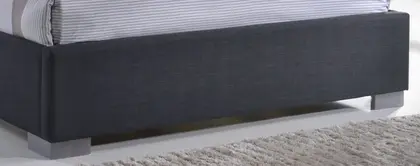 5ft King Size Nevada Grey Fabric Upholstered Bed Frame thumbnail 3