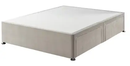 4ft6 Double Sprung Top Divan Bed Base Only thumbnail 2