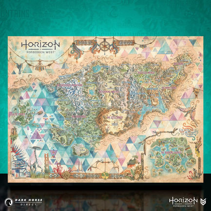 Horizon Forbidden West Fine Art Map Print: A Must-Have for Fans