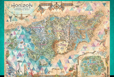 Horizon Forbidden West Fine Art Map Print: A Must-Have for Fans