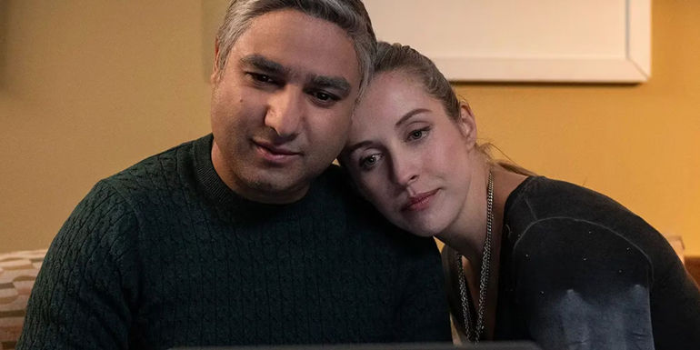 Nick Mohammed as Nathan Shelley with Edyta Budnik as Jade on his shoulder in Ted Lasso