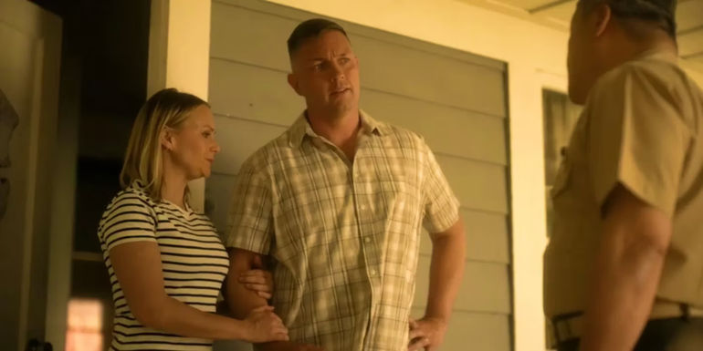 Matthew Marsden as Stan Reacher and Leslie Fray as Josephine Reacher in Reacher season 1