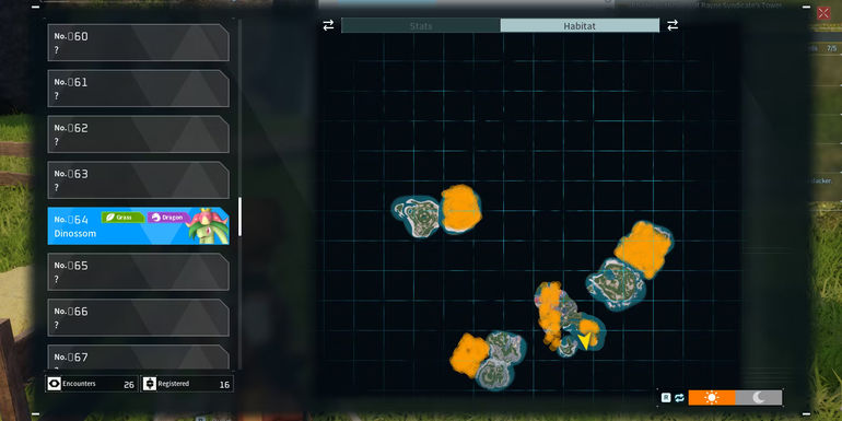 PALWORLD-DINOSSOM-LOCATION