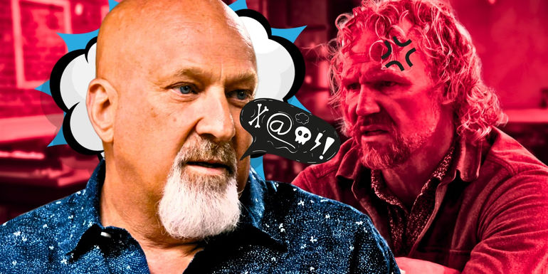 David Woolley and Sister Wives' Kody Brown, with a censored curse word