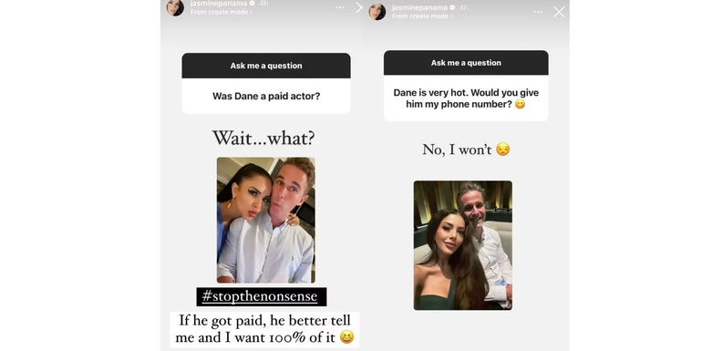 Jasmine's Instagram showing her ex boyfriend Dane In 90 Day Fiance