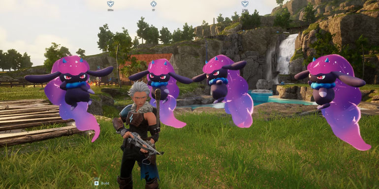 A squad of Daedreams in Palworld